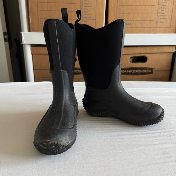 The Original Muck Boot Company Kids Hale Black Outdoor Rain Mud Unisex Size 1 - Picture 1 of 12
